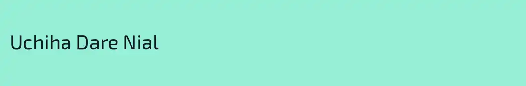 Uchiha Dare Nial